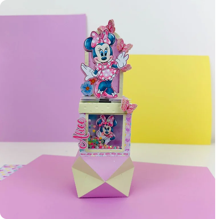 Caixa geométrica da Minnie